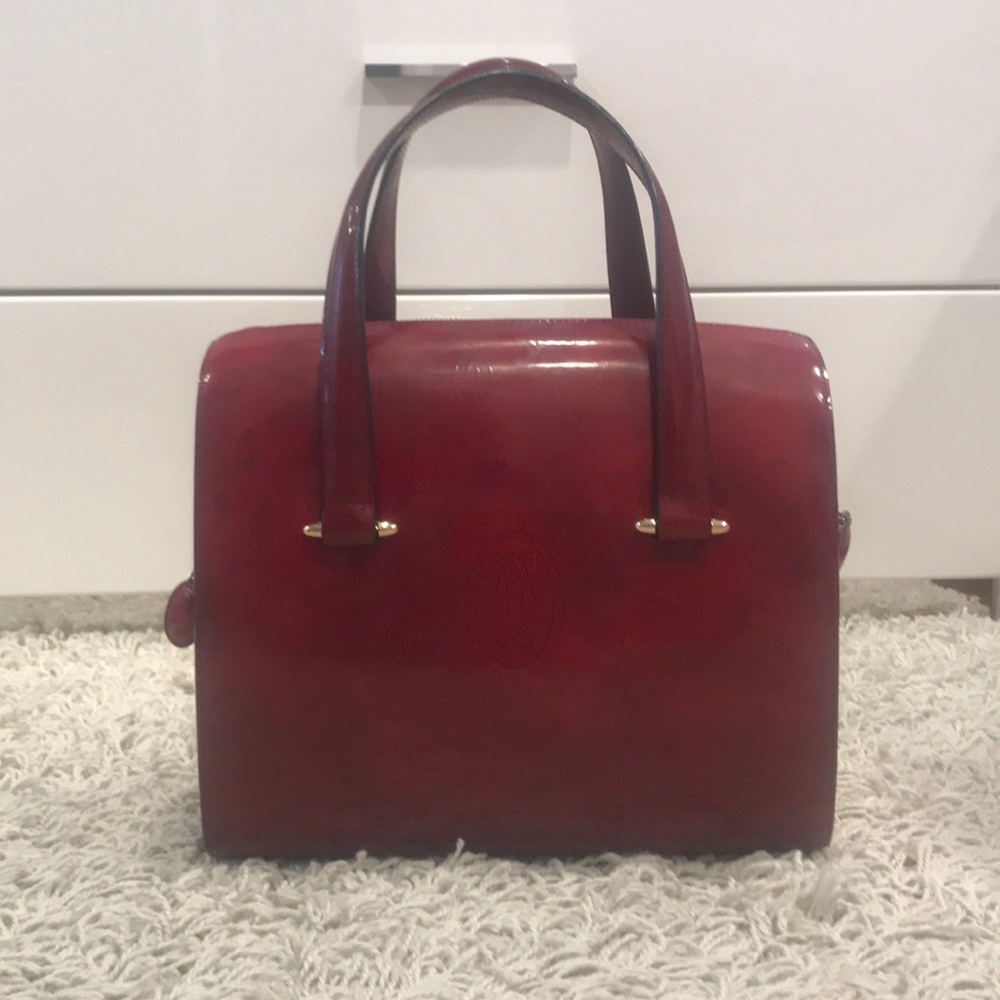 Red handbag